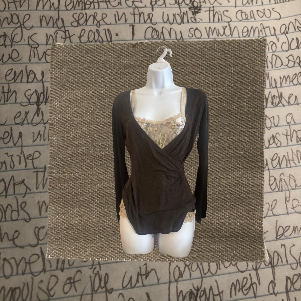 James Perse dark brown long sleeve top with flared sleeves Size XS / US 0-2 / IT 36-38 - 2 Thumbnail