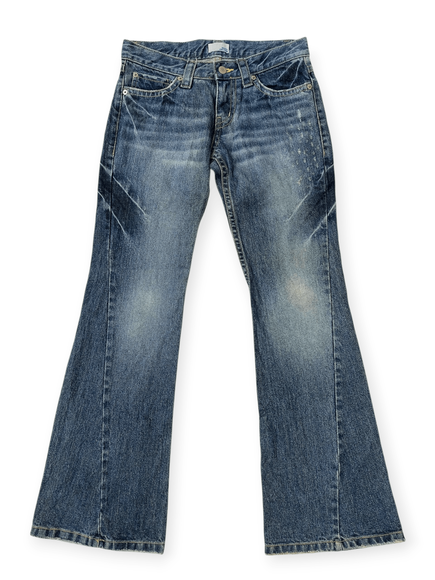 Vintage ☠️Super Flare Nasty Question Tornado Mart Style Size 29" - 2 Thumbnail