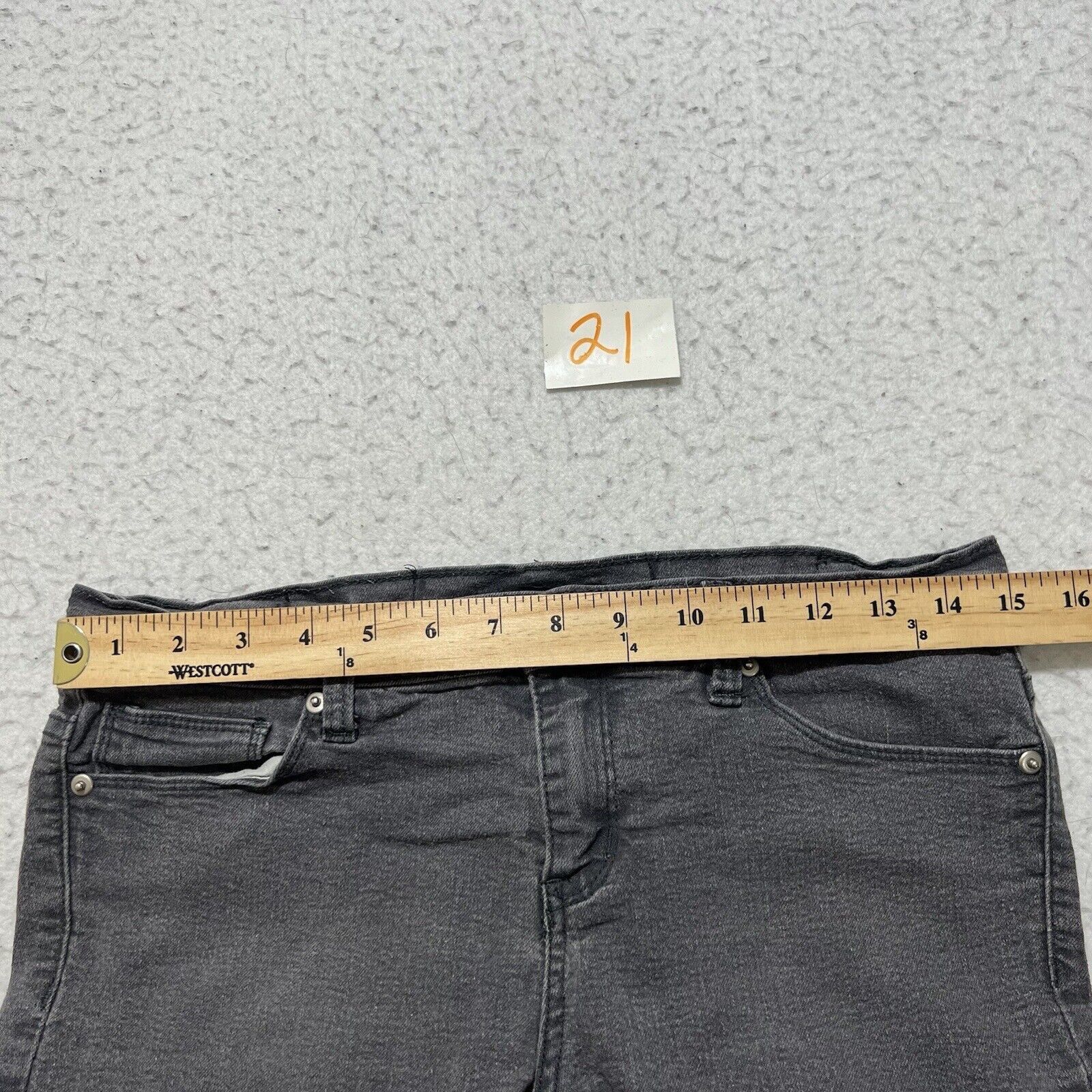 Forever 21 Forever21 28x27 Skinny Leg Gray Stretch Denim Low Rise Jeans Size 28" / US 6 / IT 42 - 9 Thumbnail