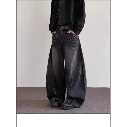 Japanese Brand × Jean High street Y2K slouchy slouchy machete baggy jeans Size US 34 / EU 50 - 4 Thumbnail