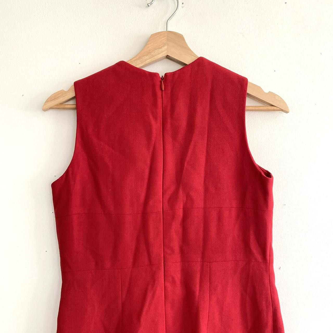 Ann Taylor ANN TAYLOR PETITE WOOL RED MINI DRESS WOMENS SIZE 4 PETITES Size S / US 4 / IT 40 - 8 Thumbnail