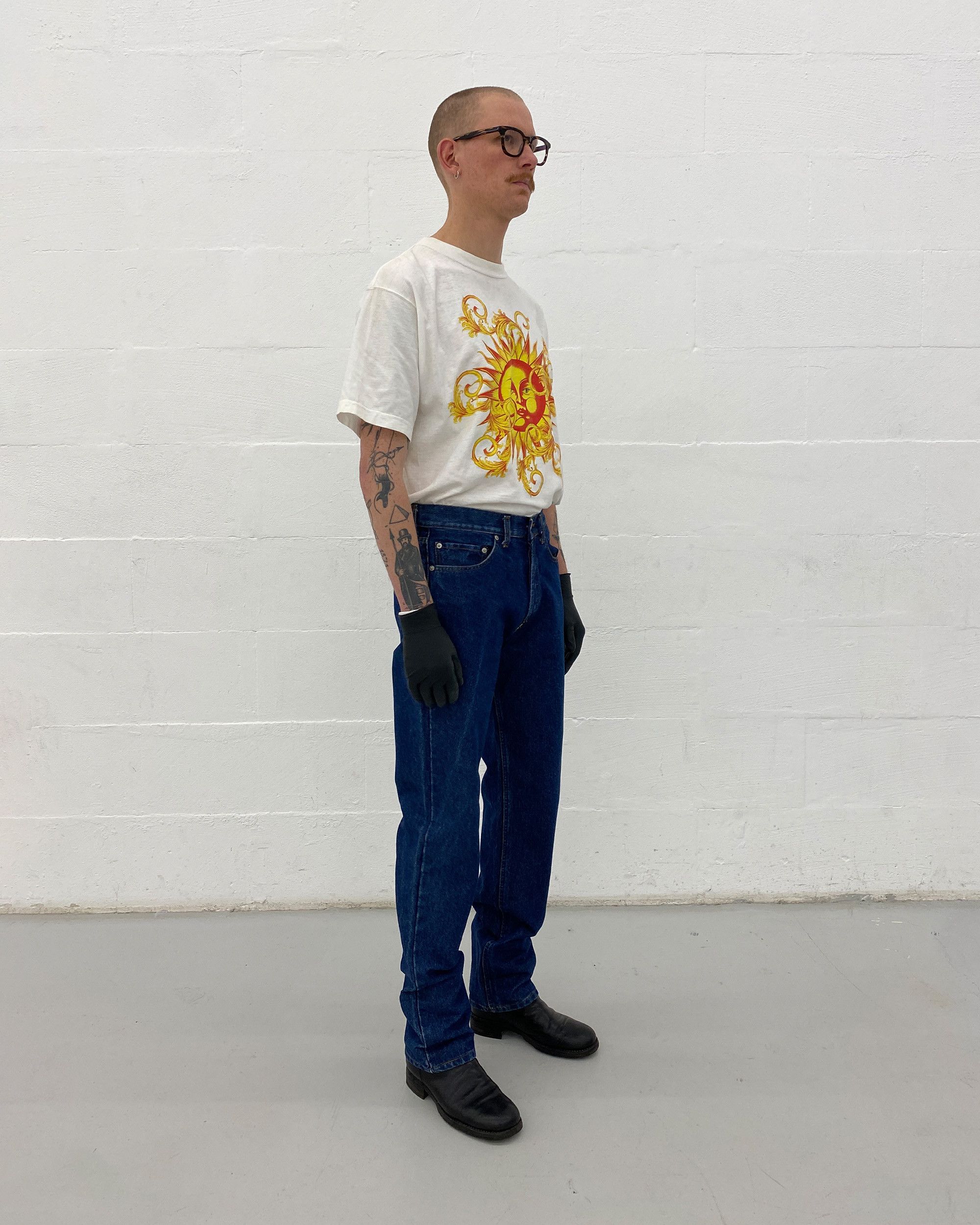 Mustang × W&LT × Walter Van Beirendonck 1990s Glitter Denim Size US 33 - 5 Thumbnail