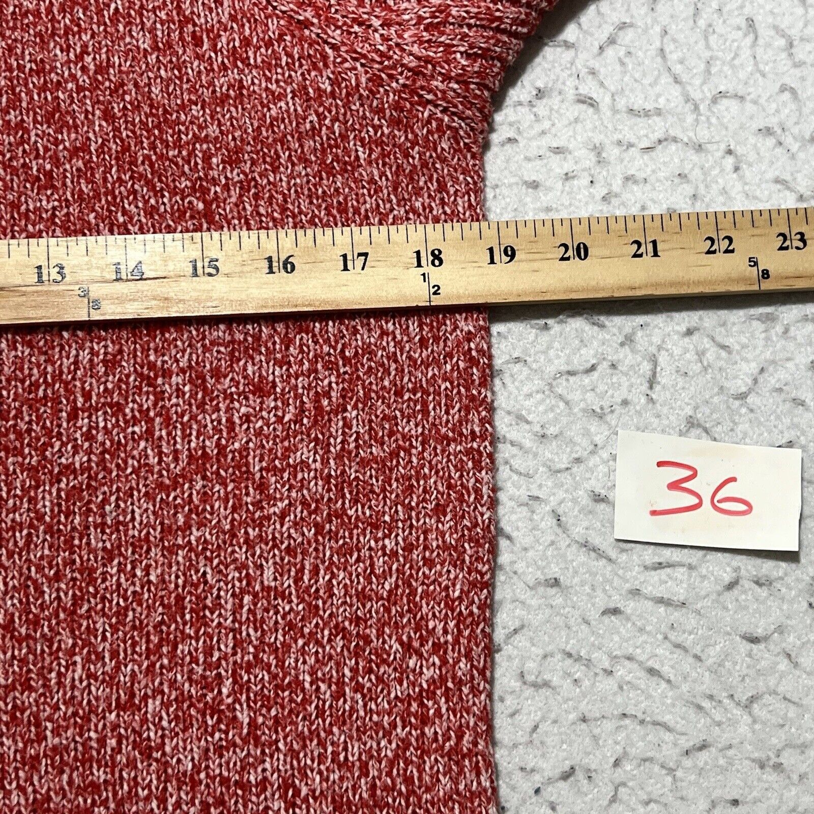 Lauren Ralph Lauren Nine West Marled Red Turtle Neck Sweater Knit Pullover Top Size S / US 4 / IT 40 - 4 Thumbnail