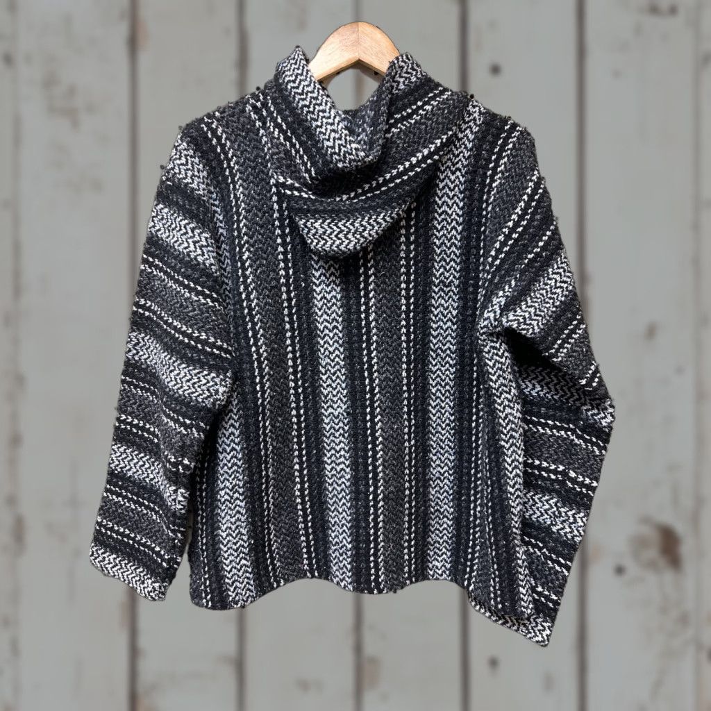Altea Baja Joe Hoodie Adult Large Teal Charcoal Festival Baja Drug Rug Mexican Baja Joe Size M / US 6-8 / IT 42-44 - 1 Thumbnail