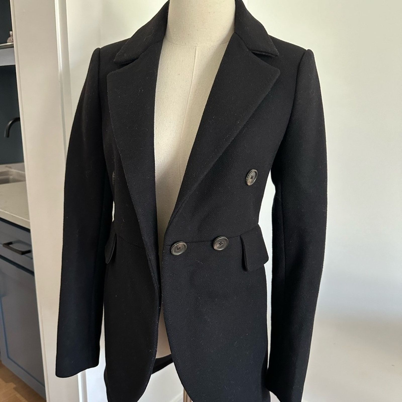 Juicy Couture Bird by Juicy Couture Wool Peacoat - Small black Size S / US 4 / IT 40 - 7 Thumbnail