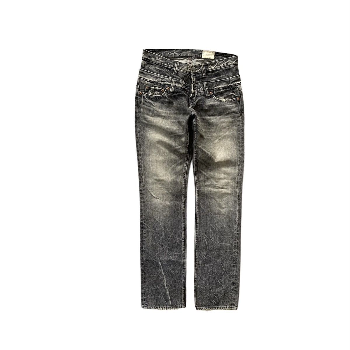 Antgauge double waist denim