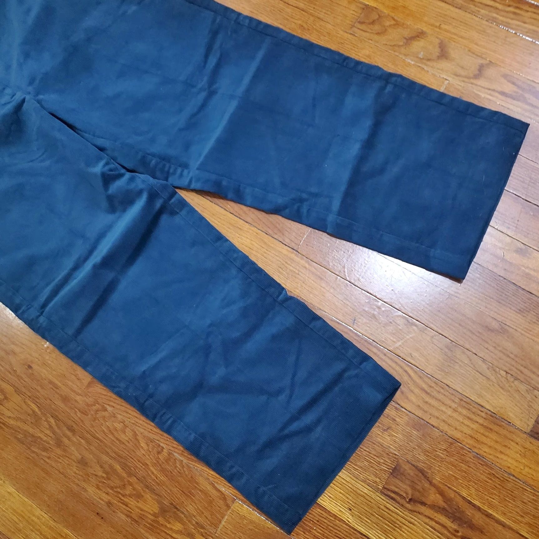 Banana Republic VINTAGE Banana Republic Pants Womens 16 Green Straight Trouser Corduroy High Rise Ankle Size 38" / US 16 / IT 52 - 6 Thumbnail