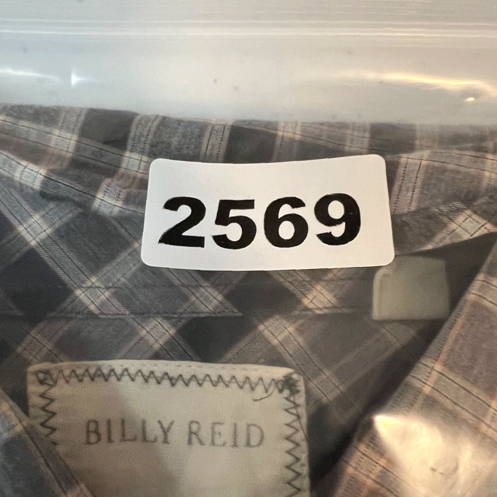 Billy Reid VINTAGE Billy Reid Mens Plaid Shirt Regular Fit Long Sleeve XL Gray Cotton Button-Up Mens Shirt Size US XL / EU 56 / 4 - 8 Thumbnail