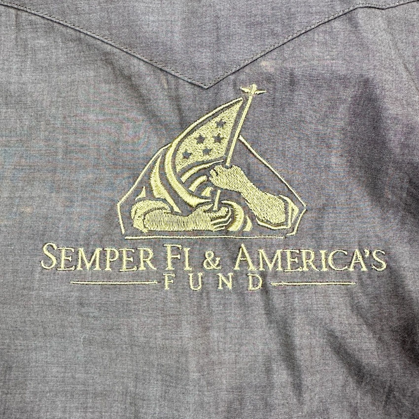 Logo 7 Schaefer Outfitter Shirt Mens XL Brown Long Sleeve Western Embroidered Logo Button-Up Casual Workwear Size US XL / EU 56 / 4 - 5 Thumbnail