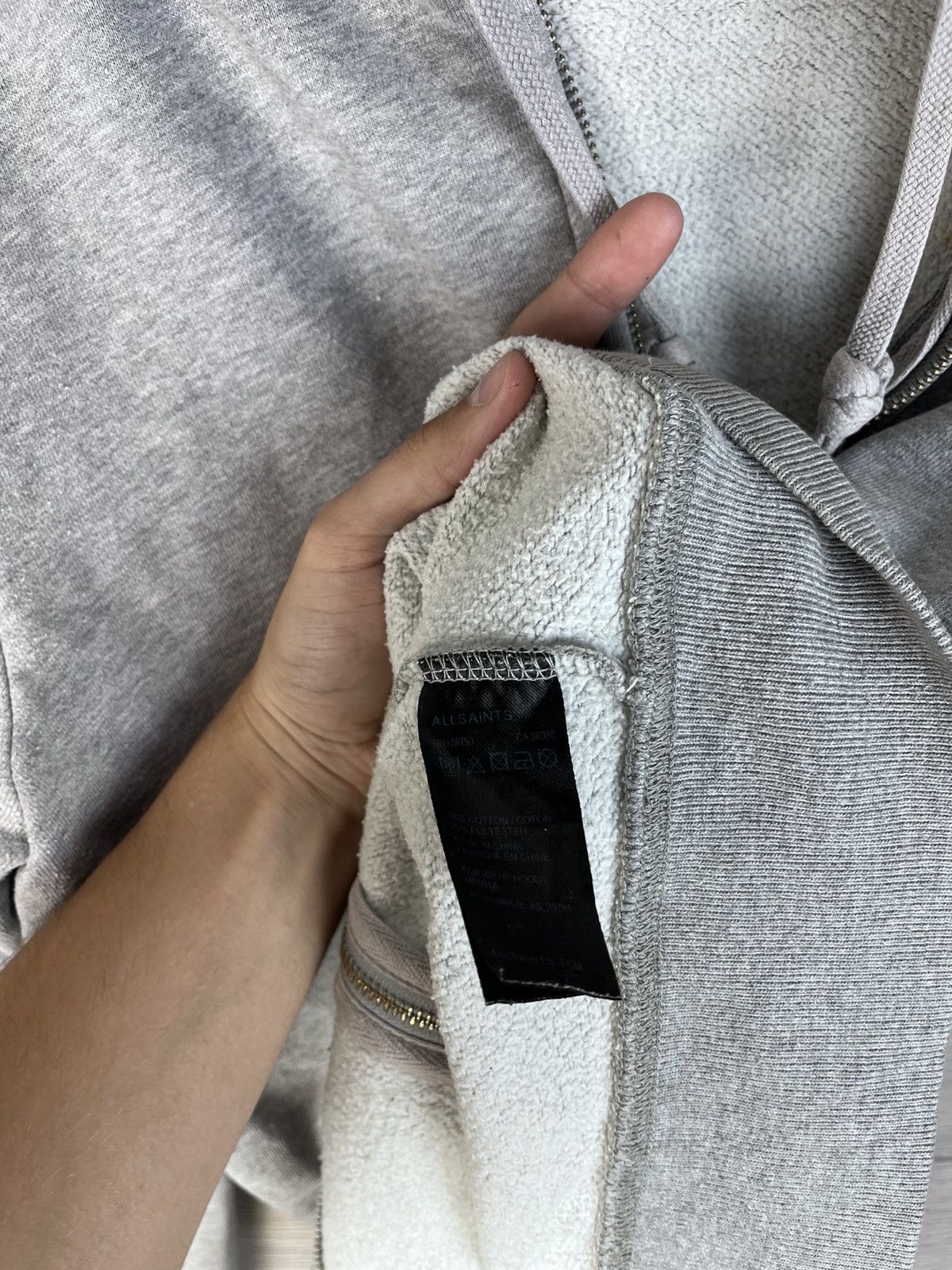 Allsaints Men’s zip hoodie Allsaints size M Y2K street Size US M / EU 48-50 / 2 - 7 Thumbnail
