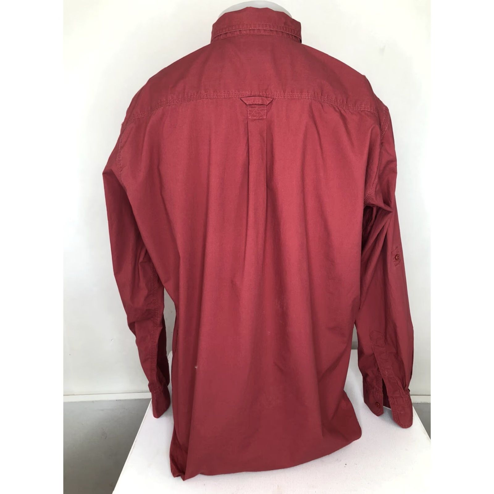 Vintage Driza-Bone Shirt Hardware Fit Mens XL Red Button-Up Long Sleeve Shirt Mens XL Red Size US XL / EU 56 / 4 - 3 Thumbnail