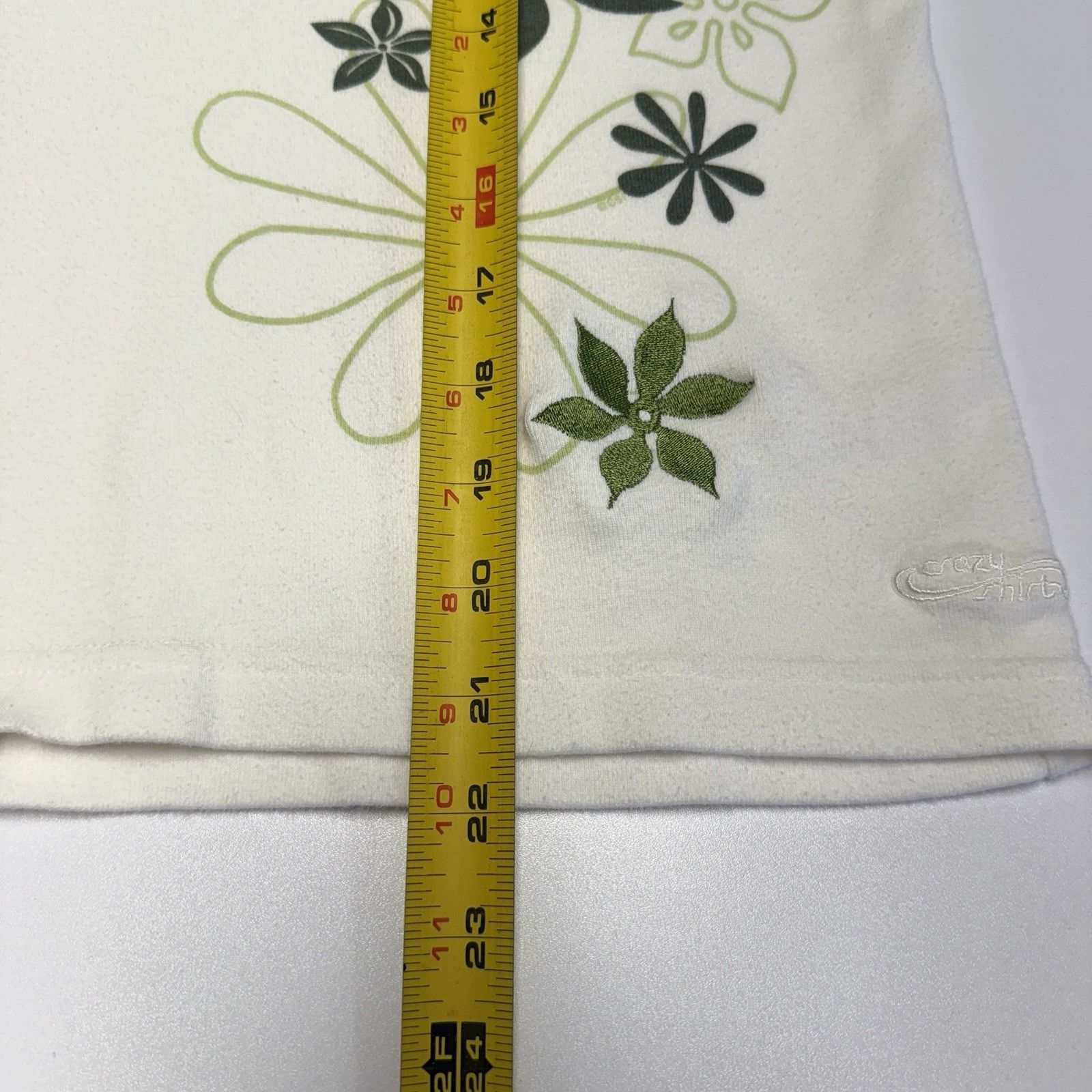 Other Vintage Crazy Shirts Womens Shirt White Large Floral Flowers Size L / US 10 / IT 46 - 11 Thumbnail