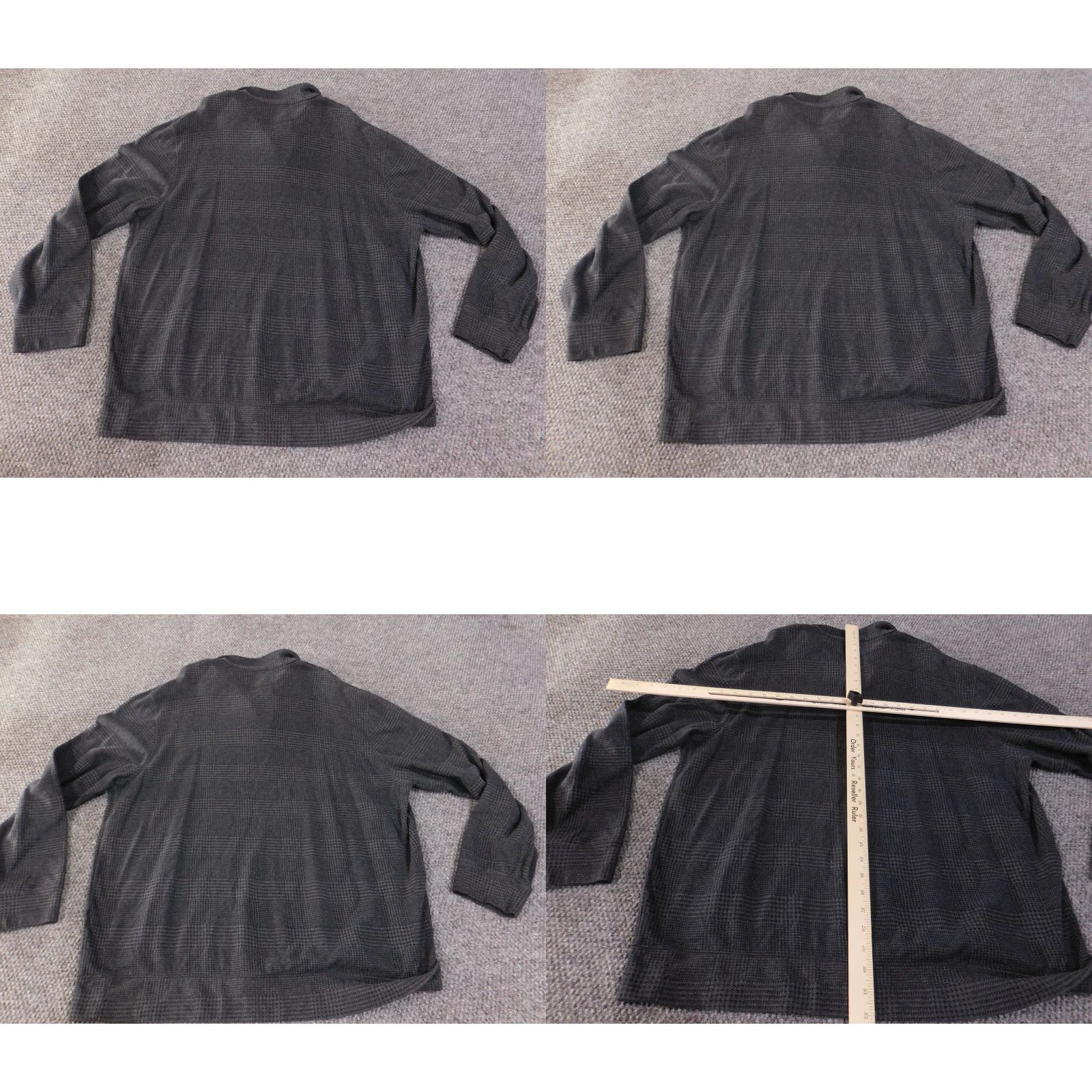 Polo Ralph Lauren Polo Ralph Lauren Sweater XL Gray Plaid Half Zip Pullover Checkered Classic Preppy Mens Size US XL / EU 56 / 4 - 8 Thumbnail