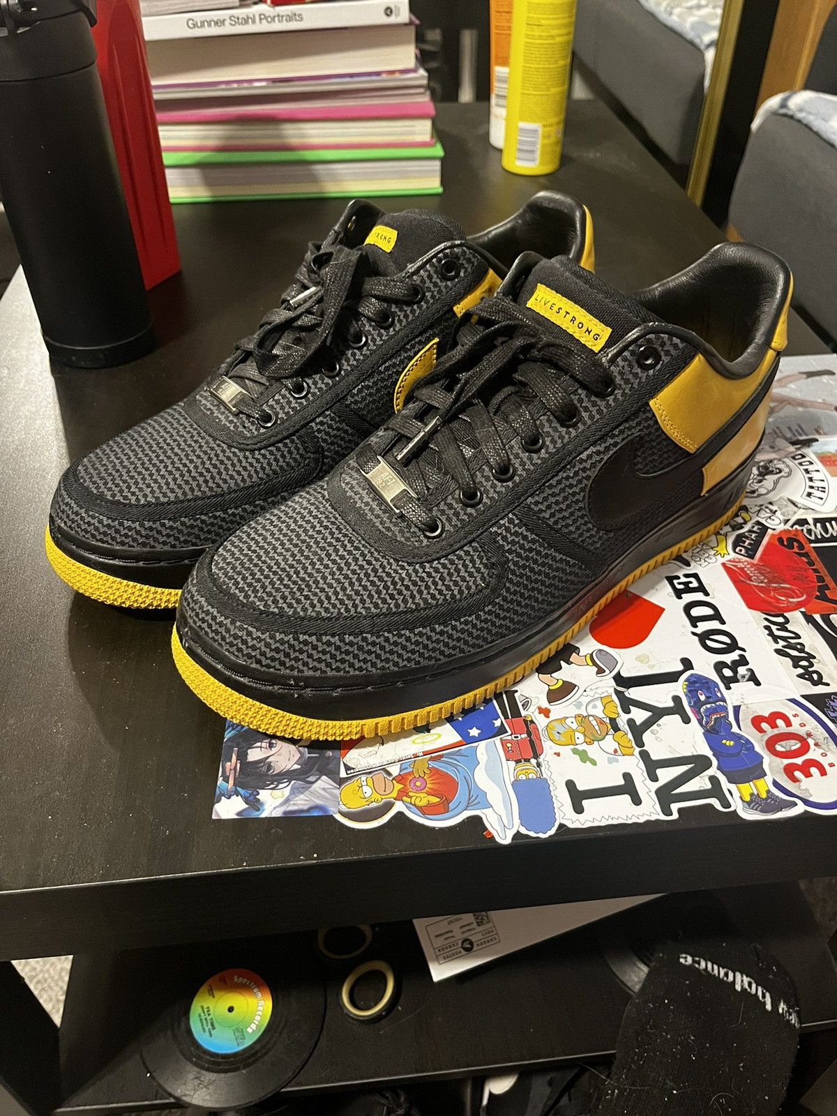 Nike Live Strong x Undefeated Air Force 1s