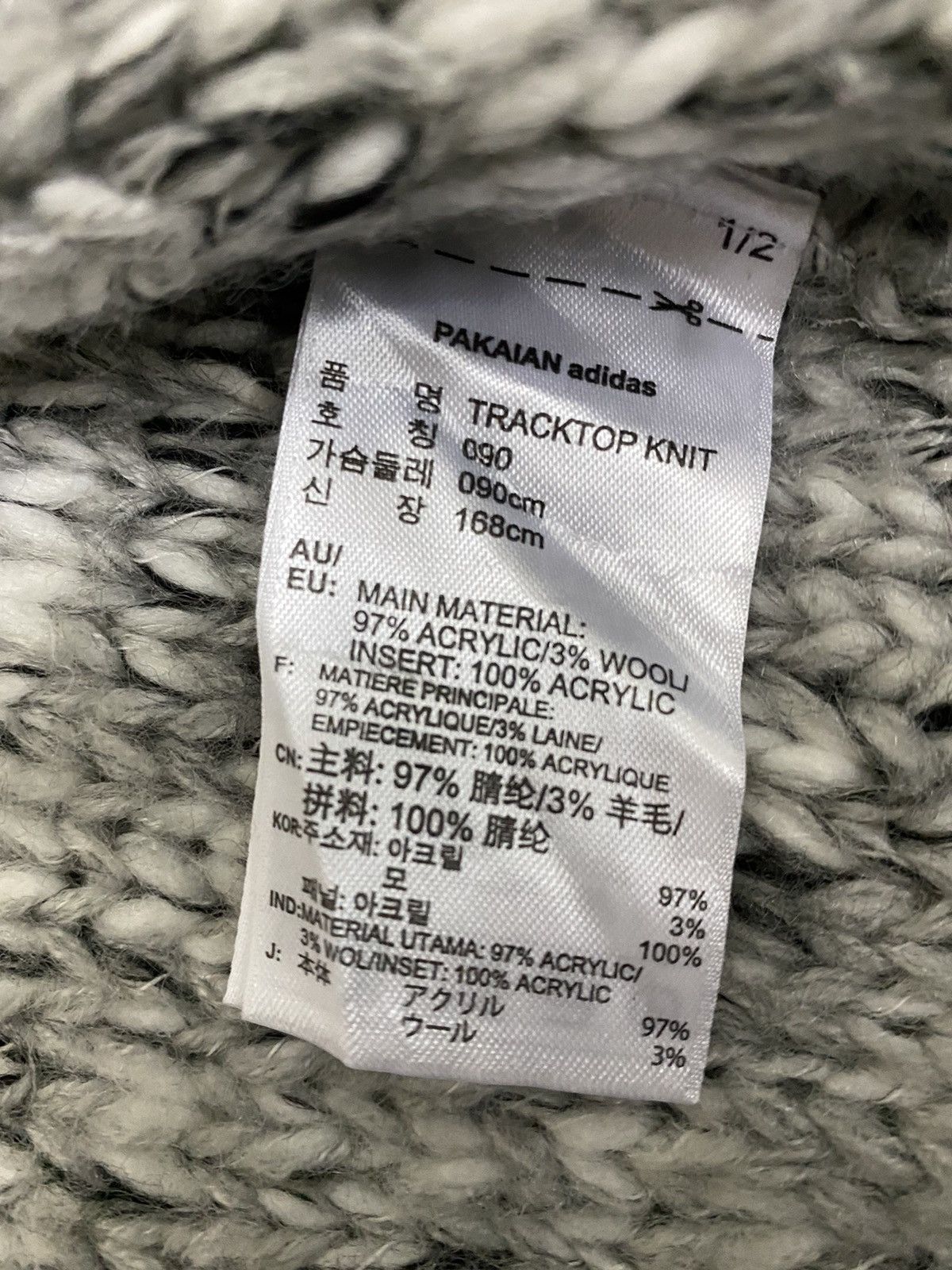 Adidas Adidas Original 3 Stripe Zipper Knitted Sweater (C2) Size US S / EU 44-46 / 1 - 7 Thumbnail