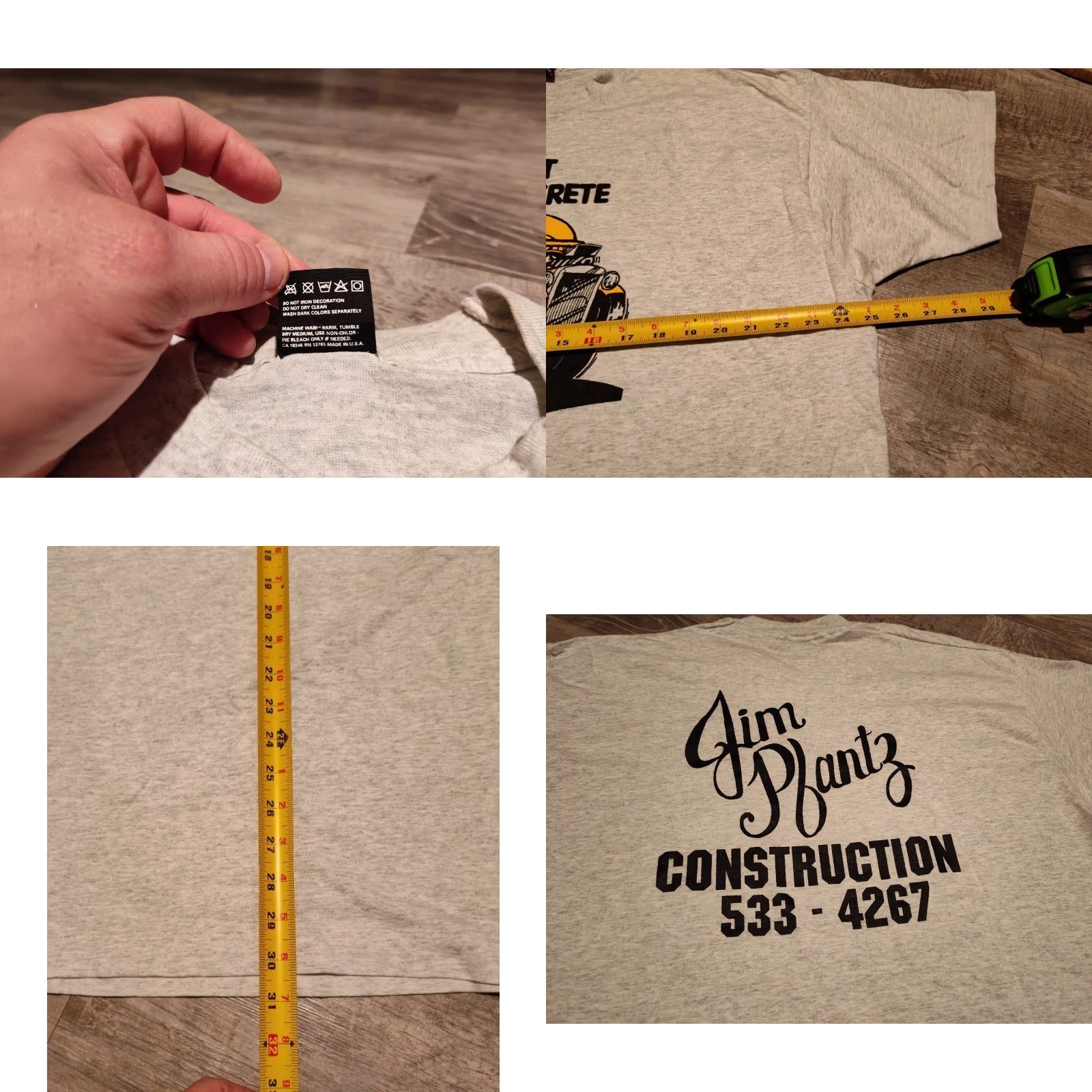 Vintage Vintage Best Do It In Concrete FOTL Tee Shirt XXL Single Stitch USA Made Gray Size US XXL / EU 58 / 5 - 8 Thumbnail