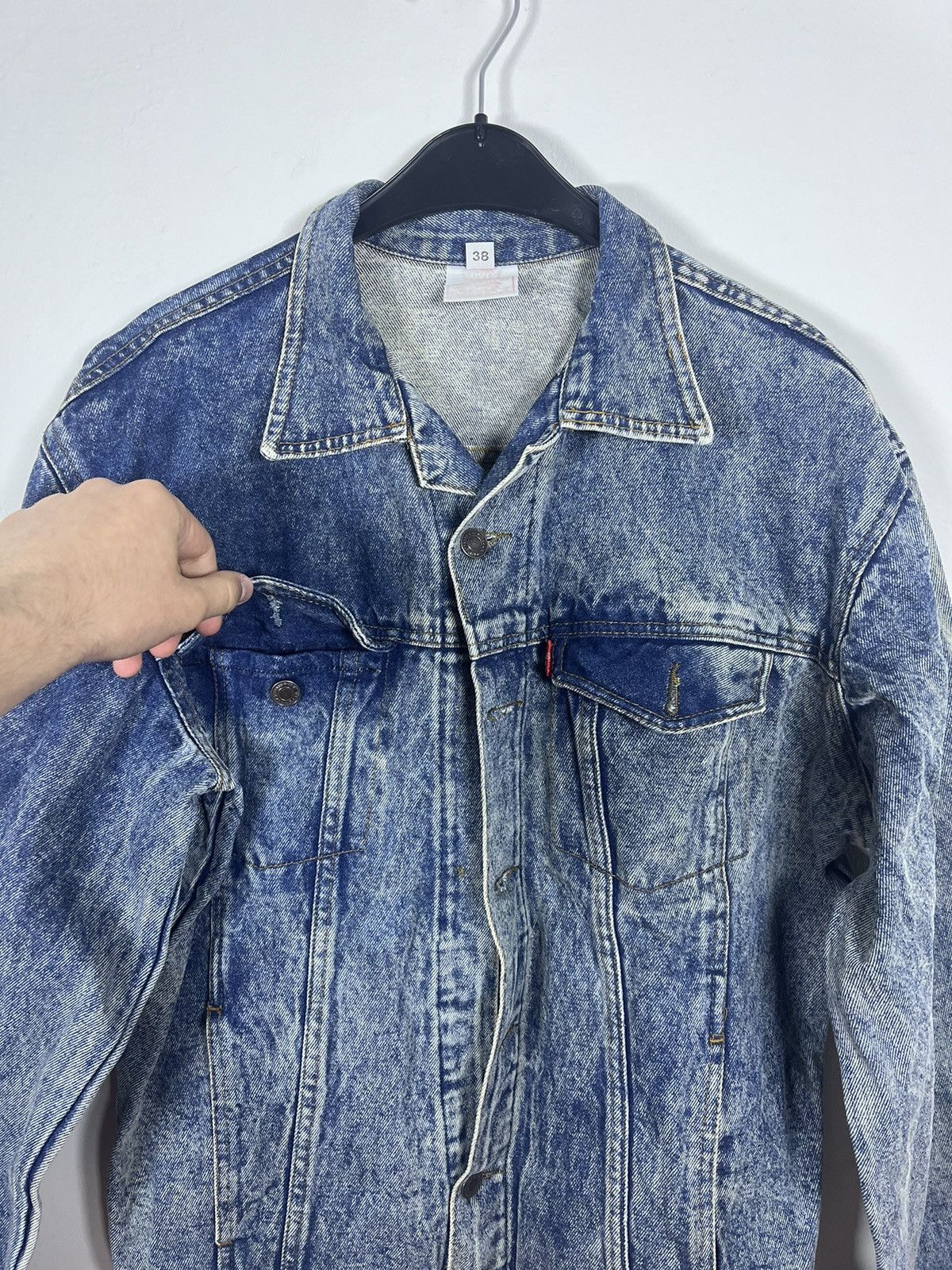 Levi's Vintage Levi’s Denim Jacket Acid Wash Jean Jacket 90’s Size US L / EU 52-54 / 3 - 11 Thumbnail
