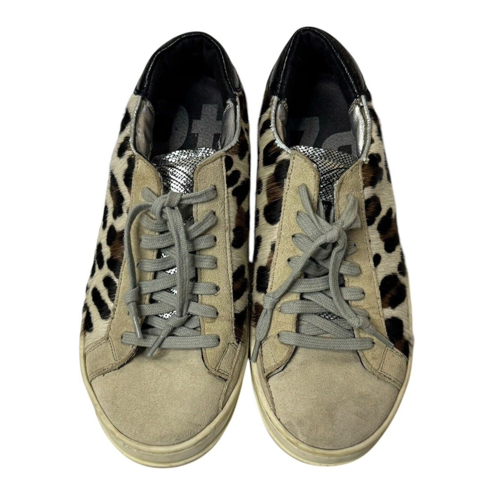 P448 P448 John Cow Genuine Calf Hair Sneakers Leopard Surf Shoes Size US 5.5 / IT 35.5 - 4 Thumbnail