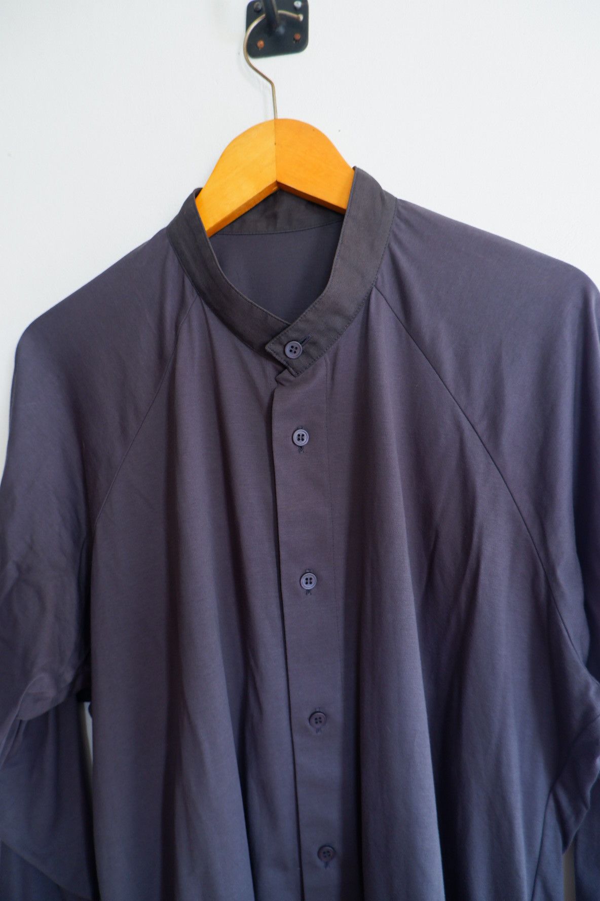 Homme Plisse Issey Miyake Homme Plisse Issey Miyake Mandarin Collar Shirts Size US L / EU 52-54 / 3 - 4 Thumbnail