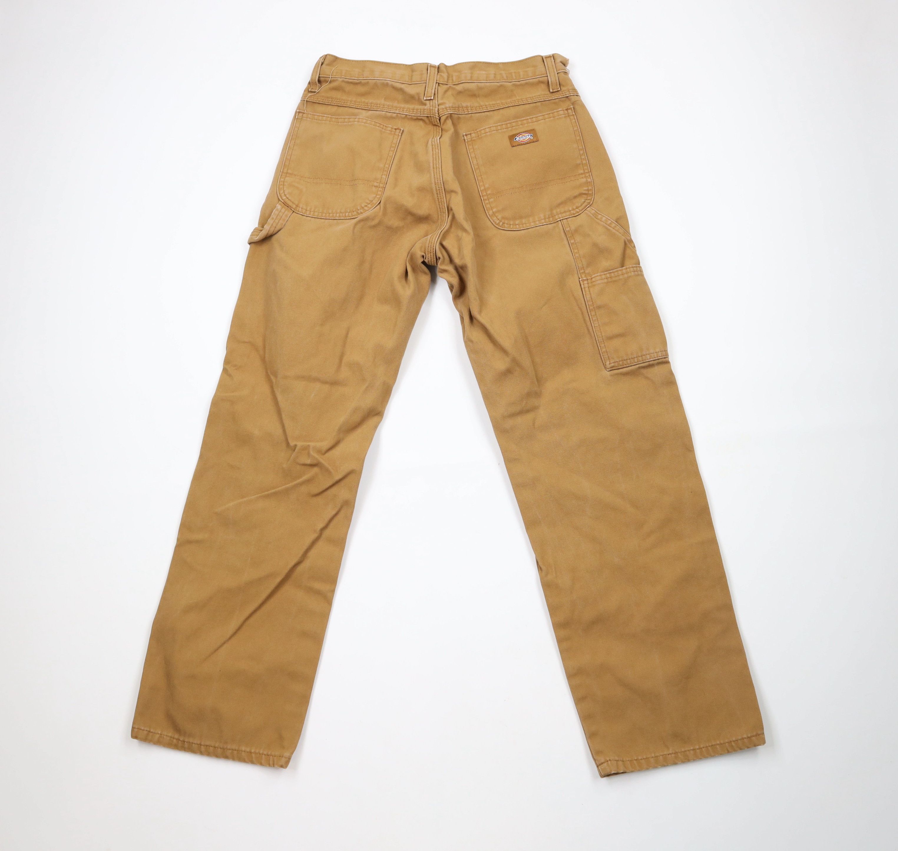 Dickies × Vintage Vintage Dickies Spell Out Canvas Dungaree Pants Duck Brown Size US 30 / EU 46 - 10 Thumbnail