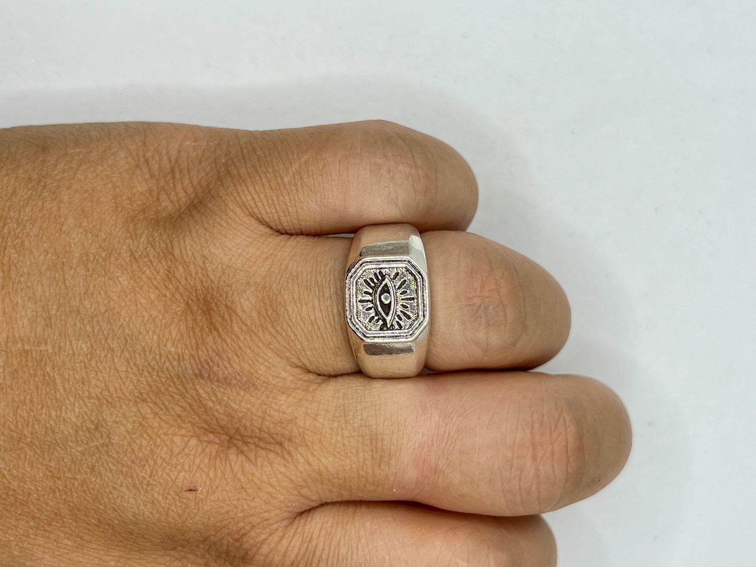 Jewelry Evil Eye Tibetan Silver Ring - Size 9.5 Size ONE SIZE - 5 Thumbnail