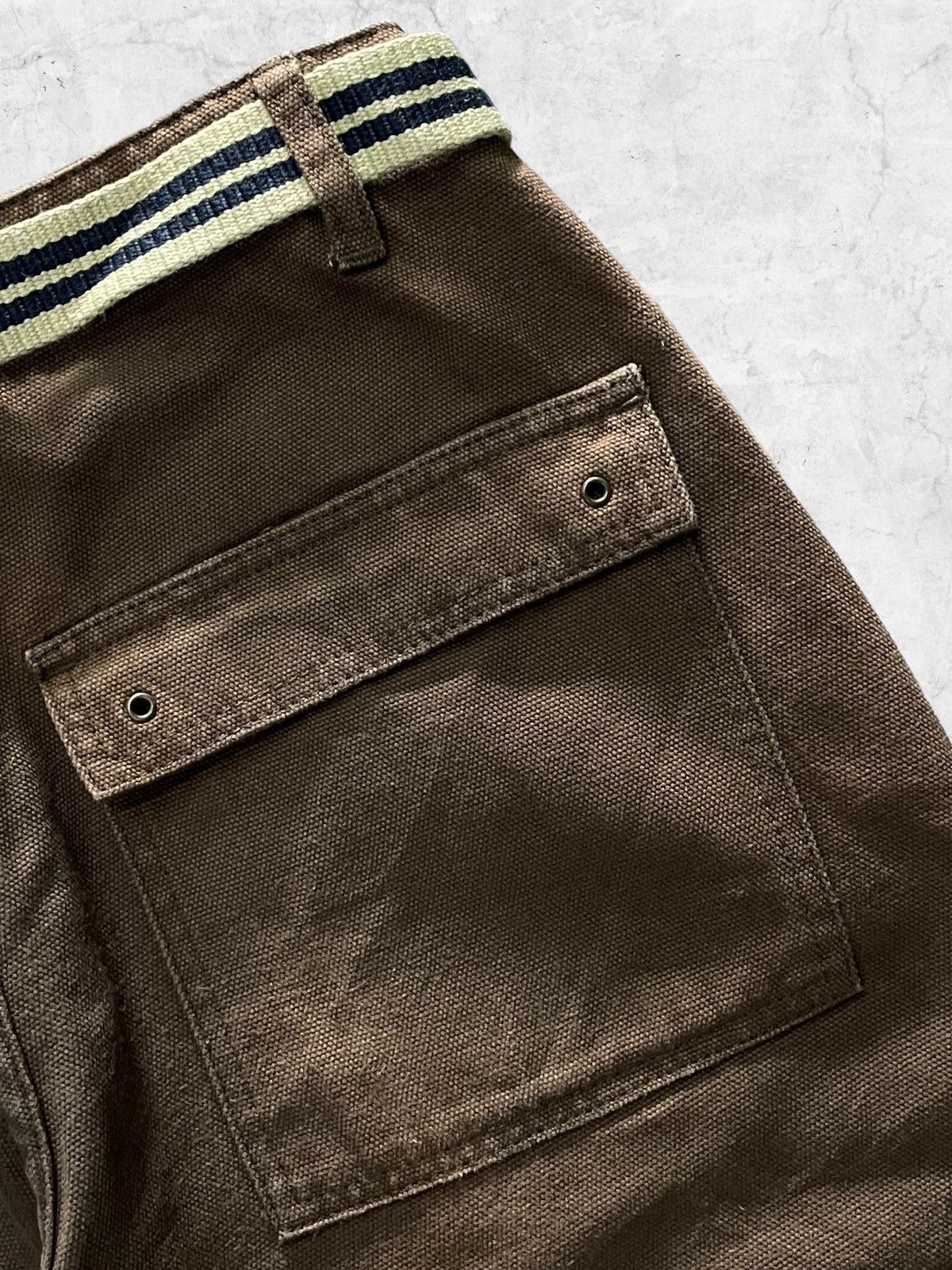 Vintage Amore Puro Multi Pocket Baggy Cargo Pants With Belt Size US 30 / EU 46 - 12 Thumbnail