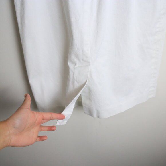 Weekend Max Mara Weekend Max Mara Tailored Seamed Cap Sleeve White Dress Size M / US 6-8 / IT 42-44 - 8 Thumbnail