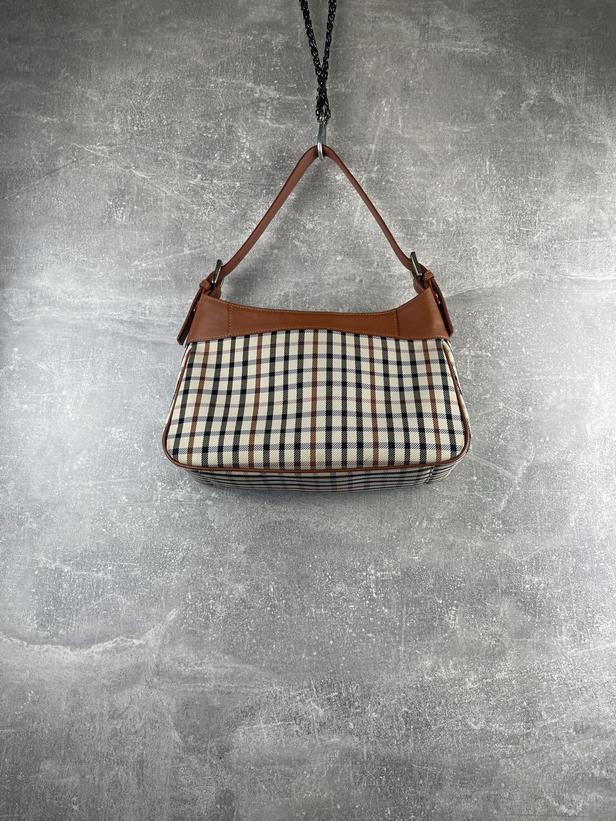 DAKS × Vintage Daks London Brown Leather Shoulder Future Tote Bag Size ONE SIZE - 7 Thumbnail