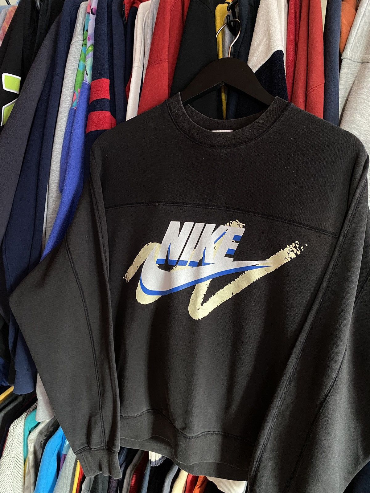 Nike VINTAGE NIKE FADED BIG LOGO SWEATSHIRT Y2k Size US S / EU 44-46 / 1 - 2 Thumbnail