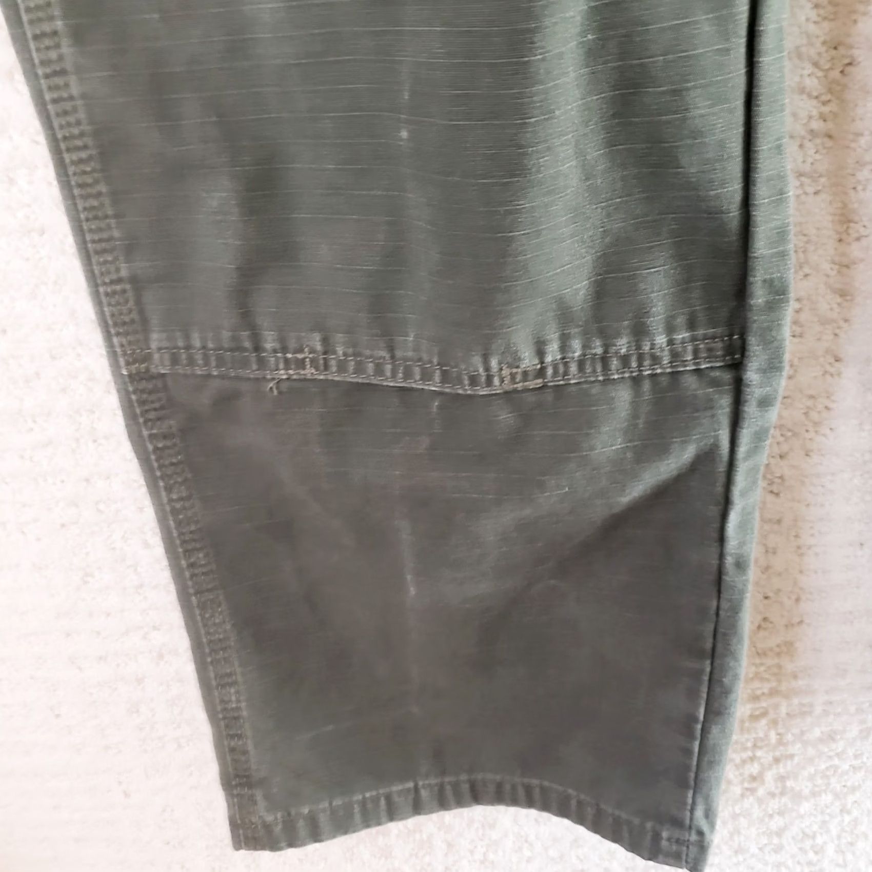 Wrangler Wrangler RIGGS Workwear Mens Brown Carpenter Pants 35X30 Green Ripstop Size US 35 - 7 Thumbnail