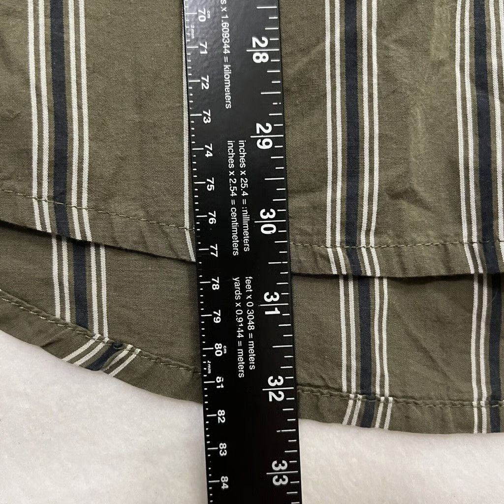 Quicksilver × Quiksilver Quiksilver Green Button Up - Vertical Stripes Size US L / EU 52-54 / 3 - 7 Thumbnail
