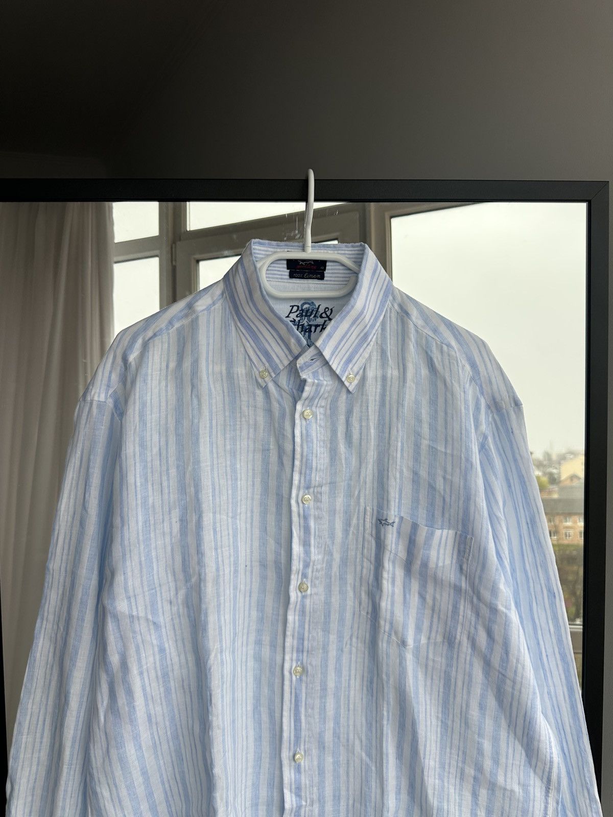 Paul & Shark Paul & Shark Yachting Striped Shirt Blue White Button Down Size US XL / EU 56 / 4 - 3 Thumbnail