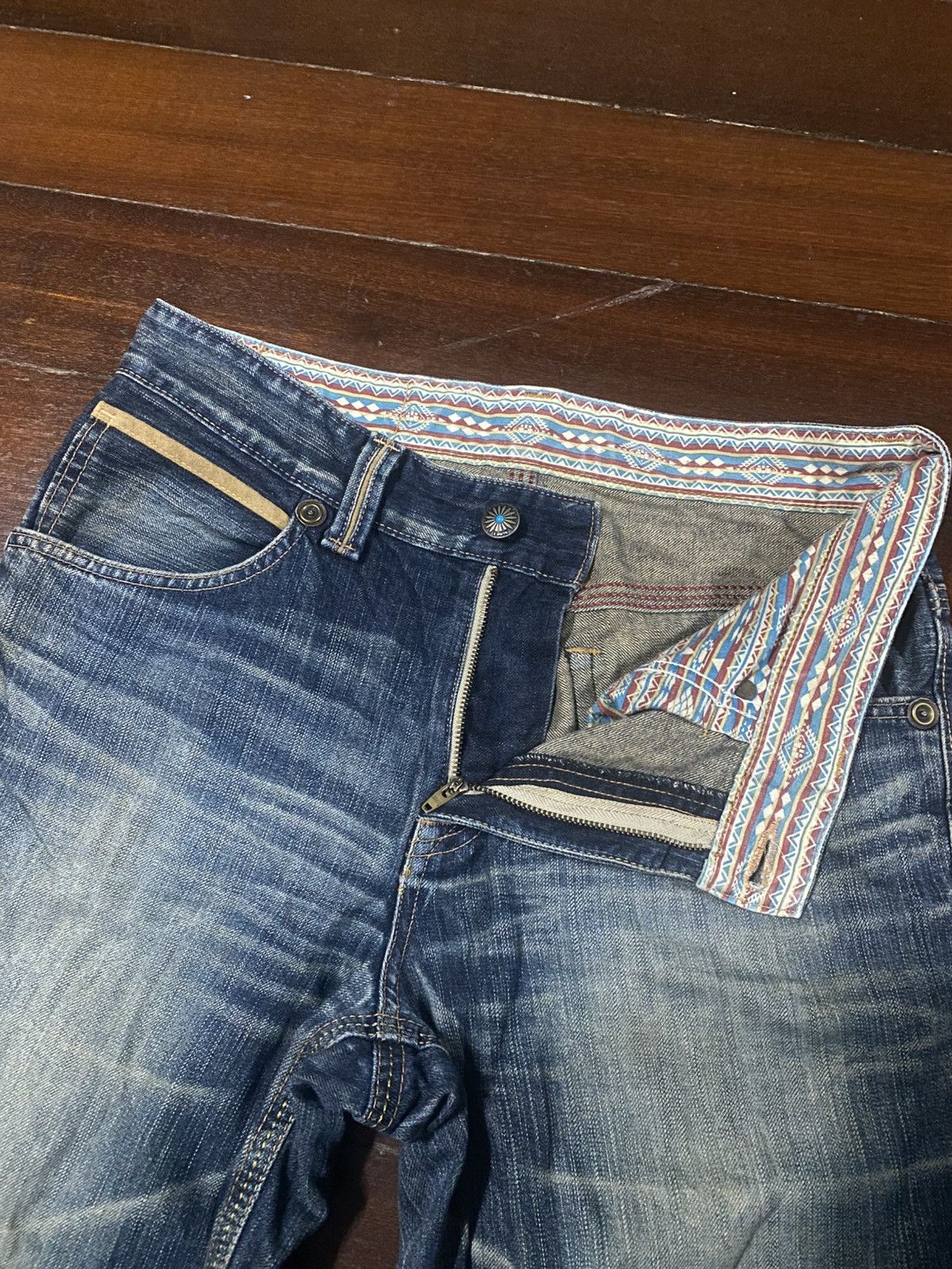 Edwin BAGGY DISTRESSED DENIM EDWIN EXCLUSIVE VINTAGE XU flare Size US 36 / EU 52 - 17 Thumbnail