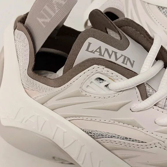 Lanvin Lanvin Flash X White Mesh Low-Top Sneakers - EU40/US10 Size US 10 / IT 40 - 8 Thumbnail