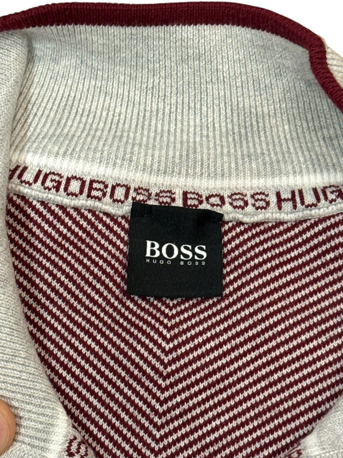 Hugo Boss Hugo Boss 1/4 Zip Cotton Jumper Sweatshirt XXL 2XL Size US XXL / EU 58 / 5 - 2 Thumbnail