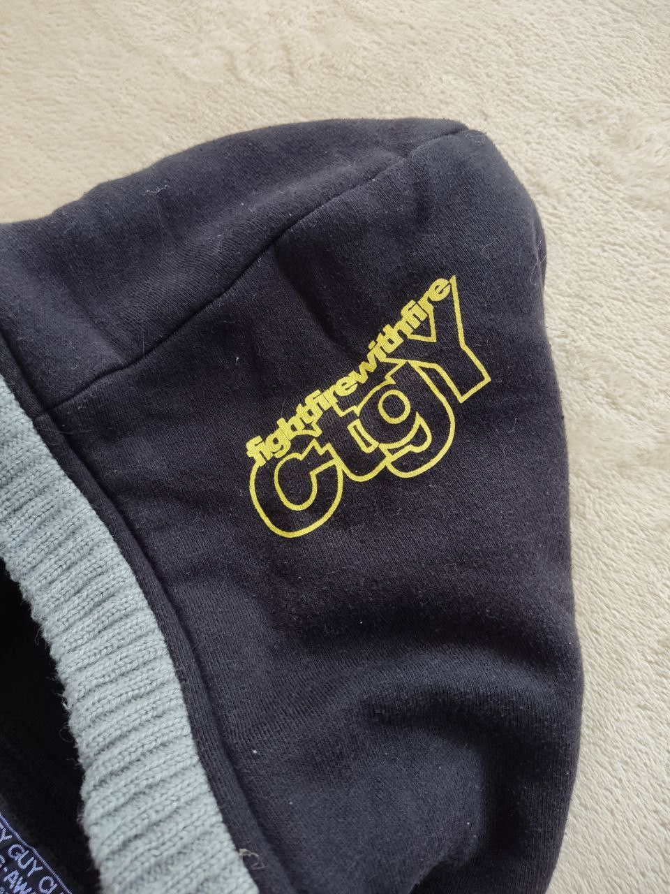 Japanese Brand CTGY Fight Fire With Fire Varsity Knitted Zipper Hoodie Size US L / EU 52-54 / 3 - 6 Thumbnail
