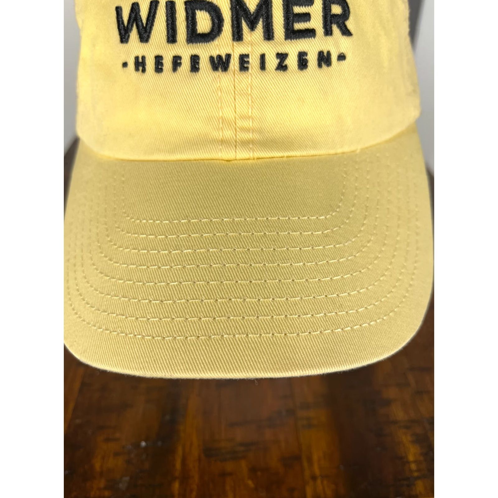 Vintage Widmer Baseball Hat Cap Strap Back Adult Yellow Beer Hefeweizen 100% Cotton Twill Mens Size ONE SIZE - 3 Thumbnail