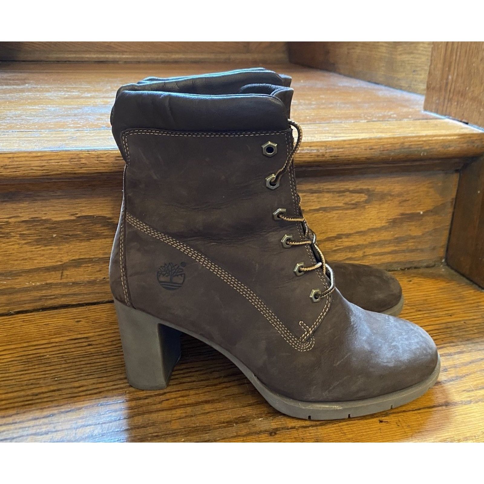 Timberland Timberland Tillston Women's Leather High Heel Boots Size 8.5 Size US 8.5 / IT 38.5 - 4 Thumbnail
