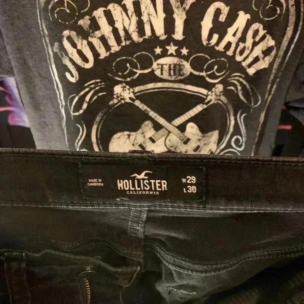 Designer Hollister Women's Black Skinny Jeans Size 29x30 Size US 29 - 3 Thumbnail