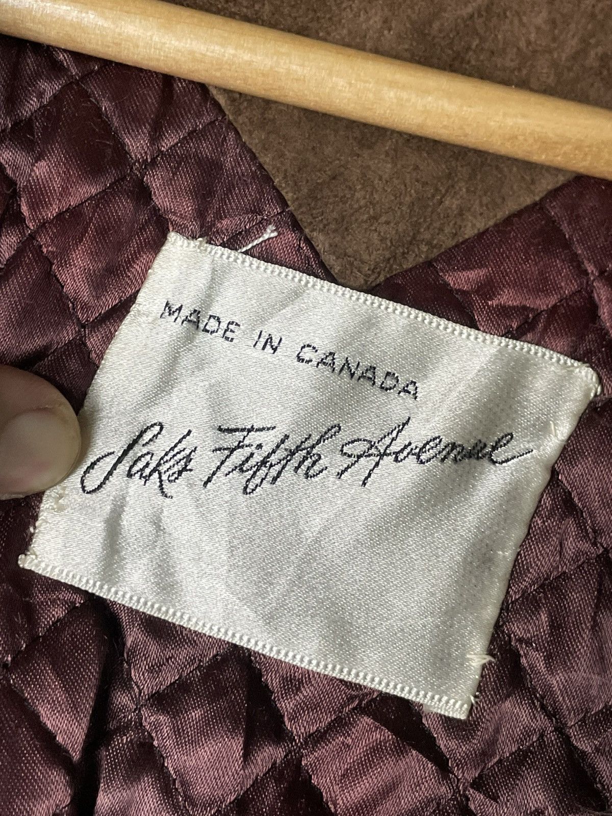 Japanese Brand × Saks Fifth Avenue × Vintage Saks Fifth Avenue Leather Suede Long Jacket (69) Size US XXS / EU 40 - 8 Thumbnail