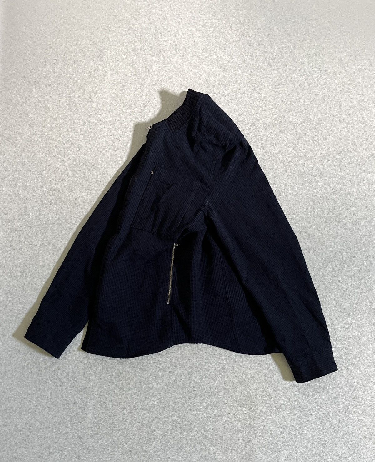 Solid Homme Solid Homme Bomber Biker Jacket Navy Size US L / EU 52-54 / 3 - 3 Thumbnail