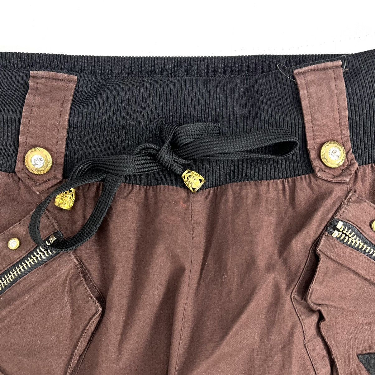 14th Addiction × KMRii × Yasuyuki Ishii Crazy Y2K Dipper Bondage Skulls Studded Multipocket Pants Size US 27 - 16 Thumbnail