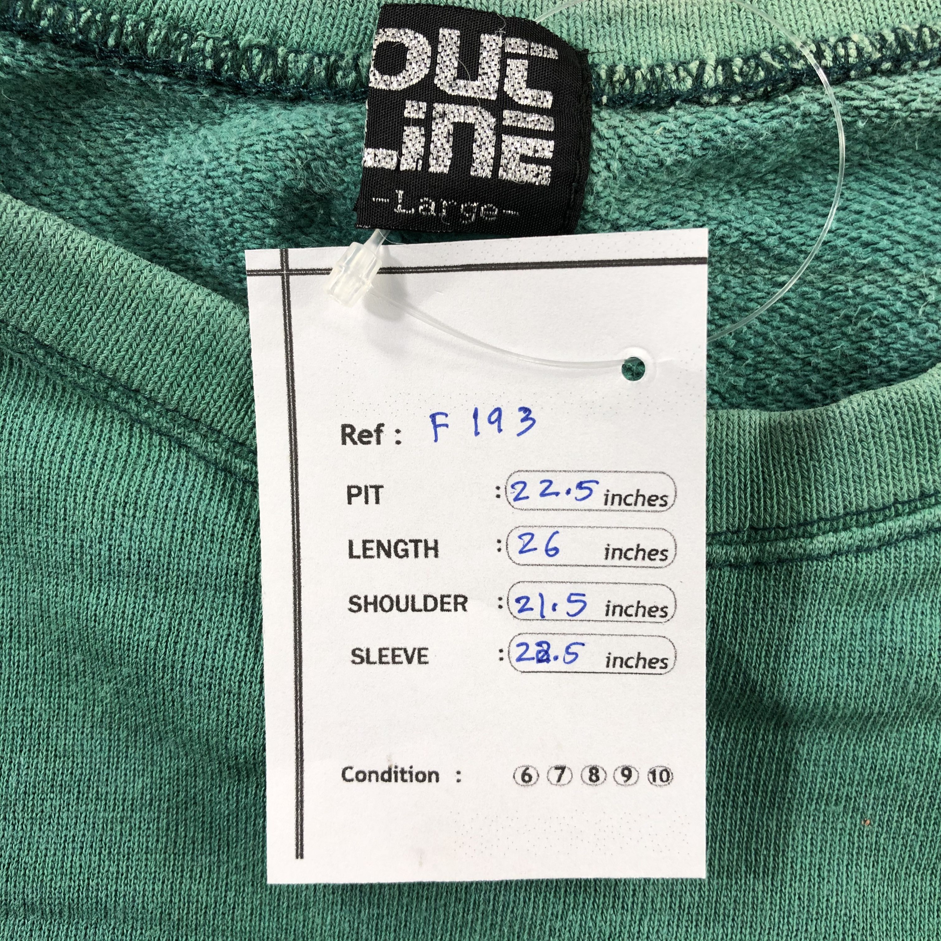 Vintage Vintage Japanese Out Line Sun Faded Sweatshirt F193 Size US L / EU 52-54 / 3 - 8 Thumbnail