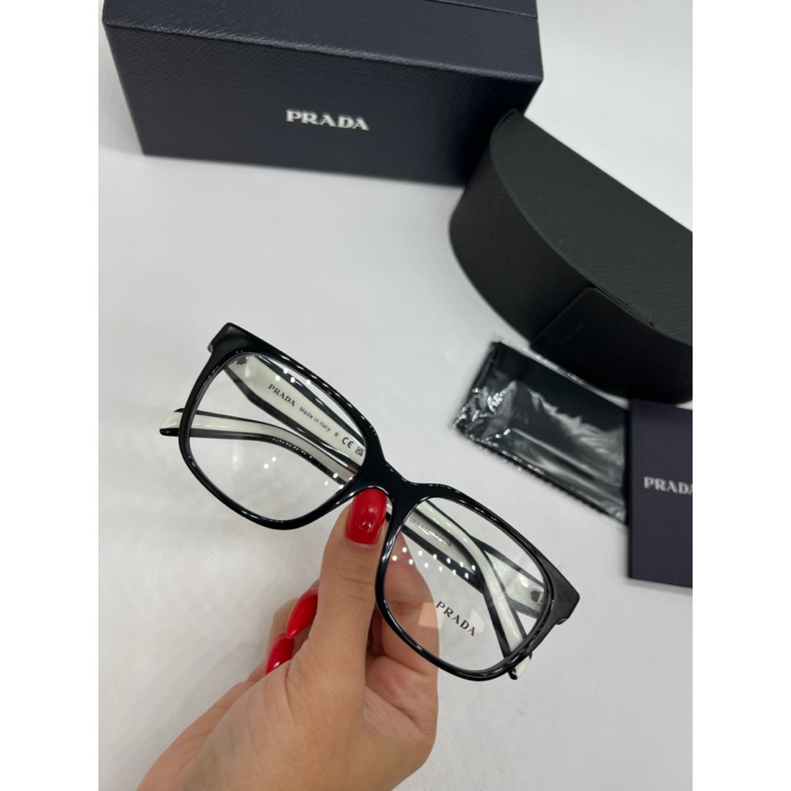 NEW PRADA MADE IN ITALY Eyeglass Frames popular