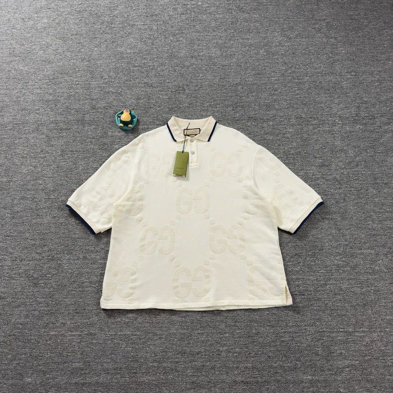 Gucci Gucci 24 beige polo shirts 2503-Nextarrow Size US XXL / EU 58 / 5 - 1 Thumbnail