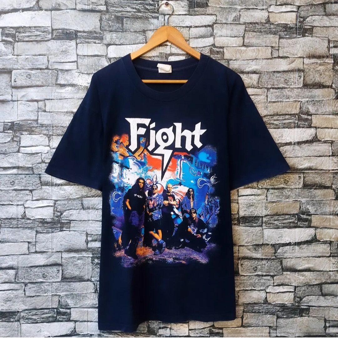 Band Tees Vintage 90s Fight Promo Tour Harcore Heavy Metal Tshirt Size US XL / EU 56 / 4 - 1 Thumbnail