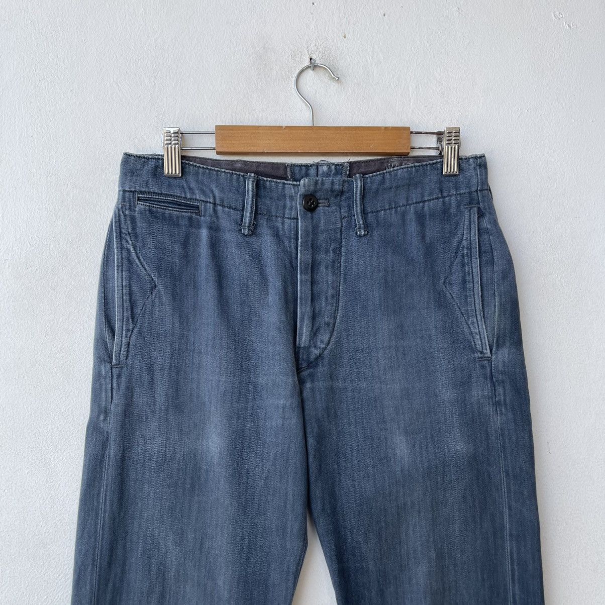 RRL Ralph Lauren RRL Ralph Lauren Herringbone Twill (HBT) Officer Trousers Size US 28 / EU 44 - 7 Thumbnail