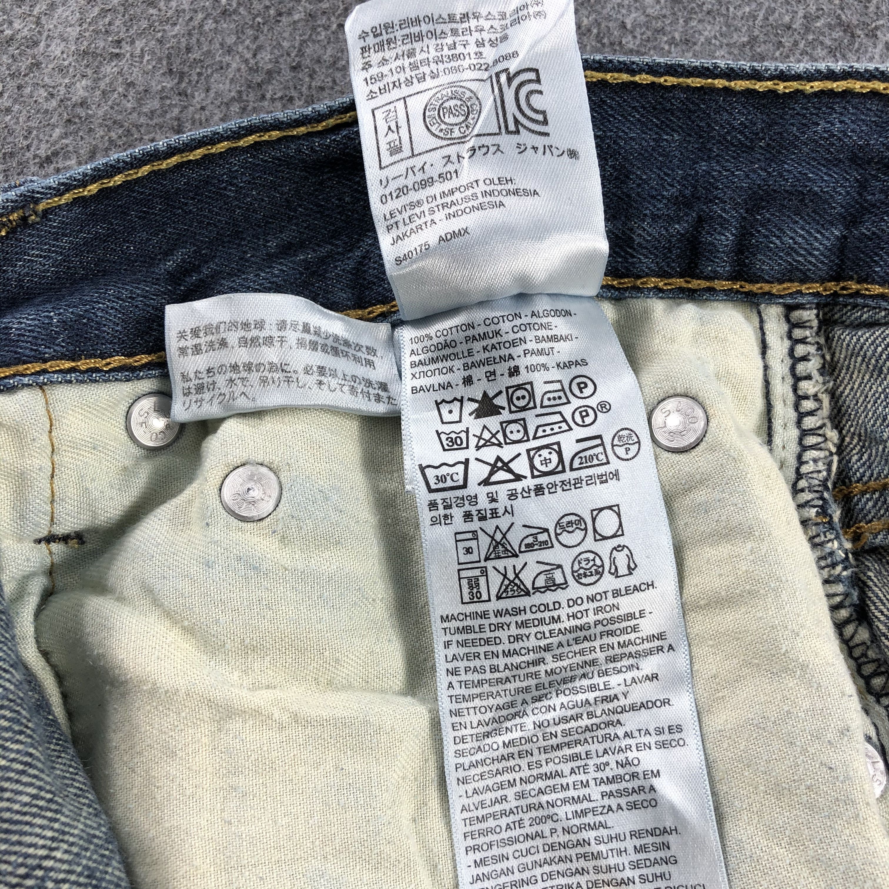 Levi's Vintage Blue Wash Levis 569 Jeans-J2276 Size US 40 / EU 56 - 17 Thumbnail