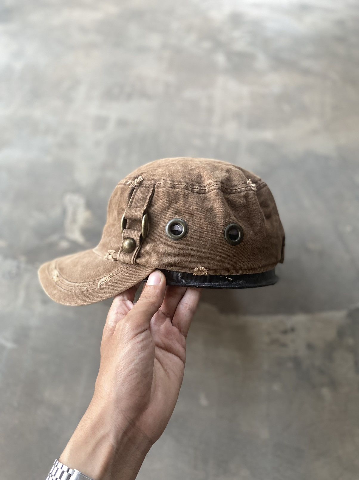 Japanese Brand STUDDED PATROL CADET CAP Size ONE SIZE - 5 Thumbnail