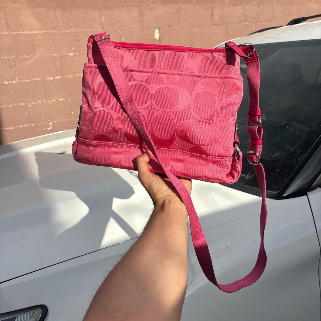 Coach Coach Poppy Kyra Daisy Pink Signature Crossbody Bag Size ONE SIZE - 1 Thumbnail